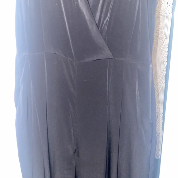 sparkle & fade jumpsuit small open back empire waist with pleats and pockets - Picture 5 of 6